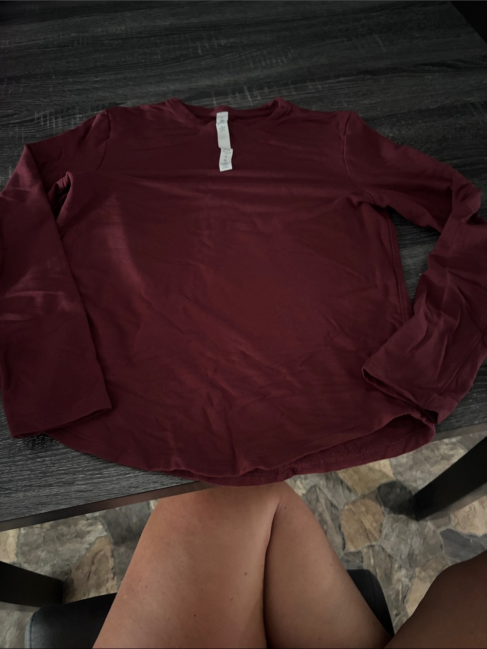 lululemon athletica Long-Sleeve Crew Top - Burgundy Wine